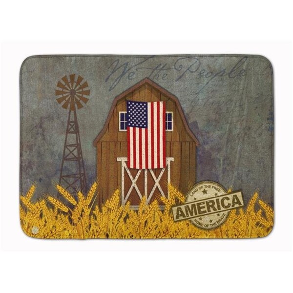Carolines Treasures Carolines Treasures VHA3036RUG Patriotic Barn Land of America Machine Washable Memory Foam Mat VHA3036RUG - main
